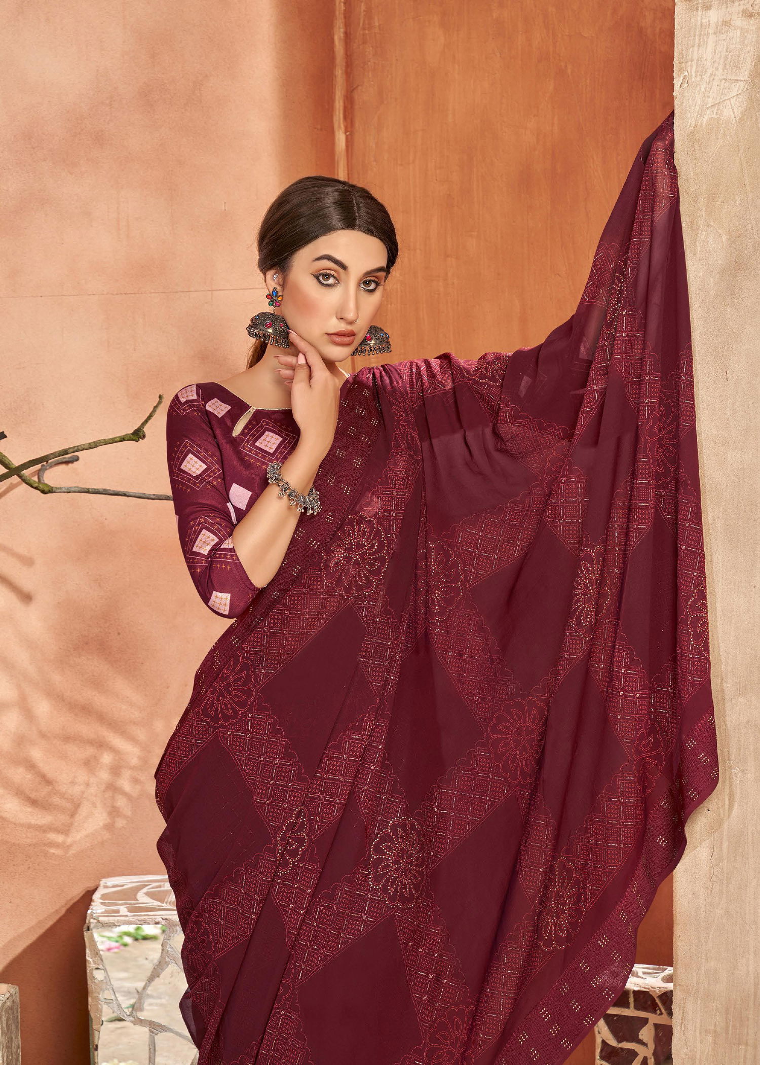 Fragaria By Vallabhi Heavy Designer Georgette Sarees Wholesale Market In Surat